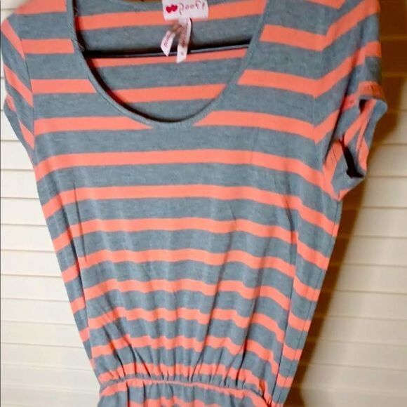 Poof! Cotton Striped Maxi Dress - Picture 1 of 4